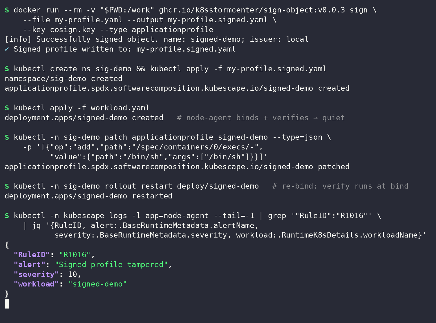 R1016 tamper detection
